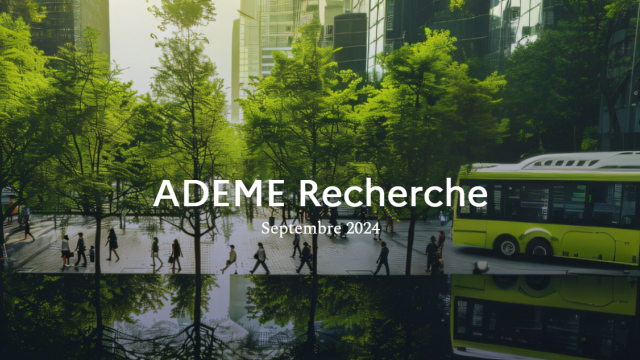 Ademe Recherche, La ville durable