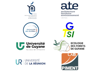 Logos des partenaires du projet DOMTOM